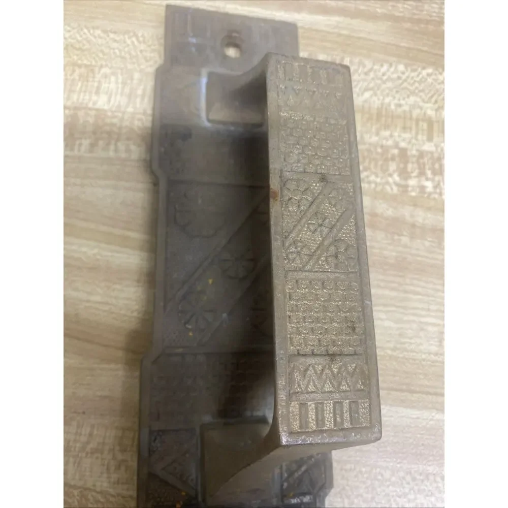 Antique Bronze (? Iron) Aesthetic 12.375 in. Door Pull Intricate Ornate Design